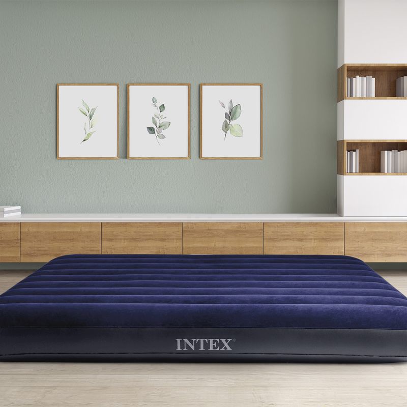 Intex-DuraBeam-Classic-Downy-King-Doppio-materasso-Blu