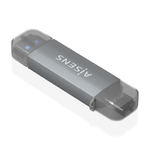 AISENS ASCR-2AC08-GR lettore di schede USB 3.2 Gen 1 (3.1 Gen 1) Type-A/Type-C Grigio