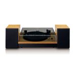 Lenco LS-300 Audio-Plattenspieler mit Riemenantrieb Schwarz - Holz (LS-300WOOD)