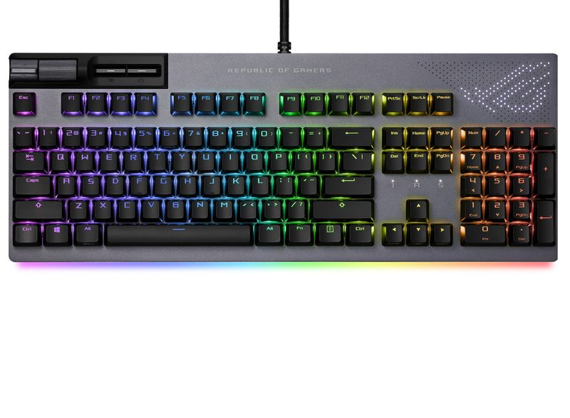 ASUS-ROG-Strix-Flare-II-tastiera-USB-QWERTY-Italiano-Nero-Grigio