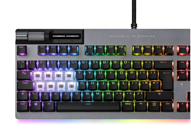 ASUS-ROG-Strix-Flare-II-tastiera-USB-QWERTY-Italiano-Nero-Grigio