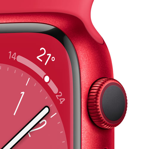 Apple-Watch-Series-8-GPS-45mm-Cassa-in-Alluminio-color--PRODUCT-RED-con-Cinturino-Sport-Band--PRODUCT-RED---Regular