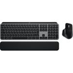 Logitech MX Keys S Combo for Mac tastiera Mouse incluso Casa/ufficio RF senza fili + Bluetooth QWERTZ Tedesco Alluminio