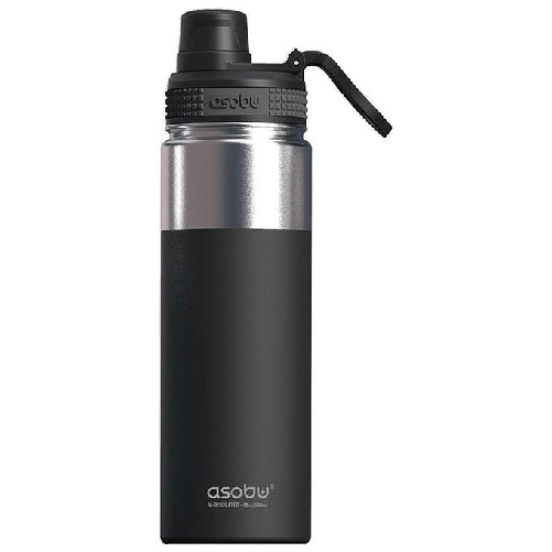 Asobu-Alpine-Flask-Trekking-530-ml-Acciaio-inossidabile-Nero