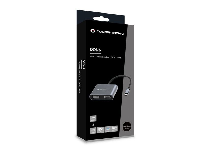 Conceptronic-DONN16G-Cablato-USB-3.2-Gen-1-3.1-Gen-1-Type-C-Grigio--Conceptronic-DONN16G-4-in-1-USB-3.2-Gen-1-Docking-St