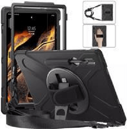 eSTUFF-ES681856-BULK-custodia-per-tablet-315-cm-12.4-Cover-paraurti-Nero--AUSTIN-Defender-Case-Samsung---Galaxy-Tab-S8-U