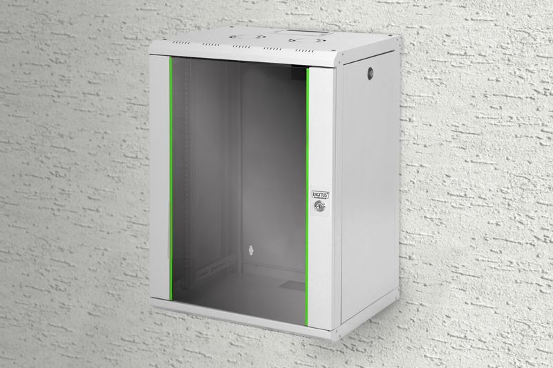 Digitus-Armadio-16-Unita--Da-Muro-Linea-Soho--A-780-X--L-600-X--P-450-Mm.-Colore-Grigio-Chiaro--Dn-19-16-U-