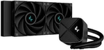 DeepCool-LS520S-Zero-Dark-All-In-One-Liquid-CPU-Cooler-240mm-Radiator-2-x-120mm-Deepcool-Fans-Intel-AMD