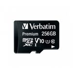 Verbatim Micro Sdxc Premium 256Gb Class 10 Inc Adapter