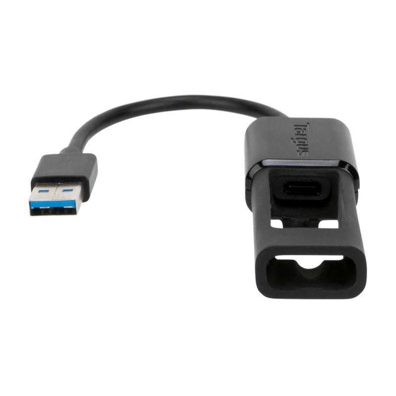 Targus-ACC110401GLX-cavo-USB-01-m-USB-A-USB-C-Nero