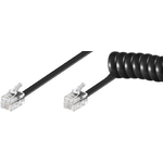 Microconnect MPK10700 cavo telefonico 7 m Nero (RJ10-RJ10 7M M/M Black - Coiled cable - Warranty 300M)