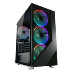 Lc-Power Case MidiTower ATX 803B nero USB3.0/Audio senza alimentatore ShadedX