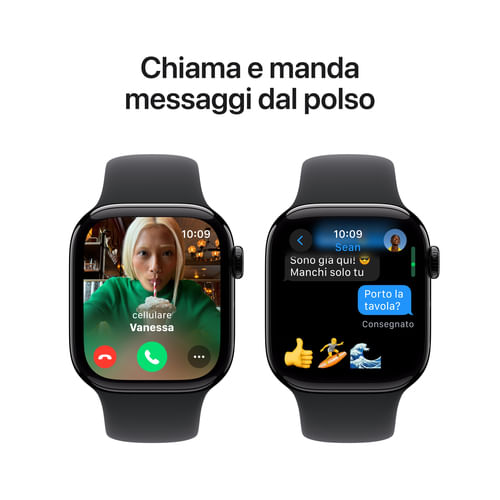 Apple-Watch-Series-10-Serie-10-GPS-42mm-Cassa-in-Alluminio-color-Jet-Black-con-Nero-Sport-Band---M-L