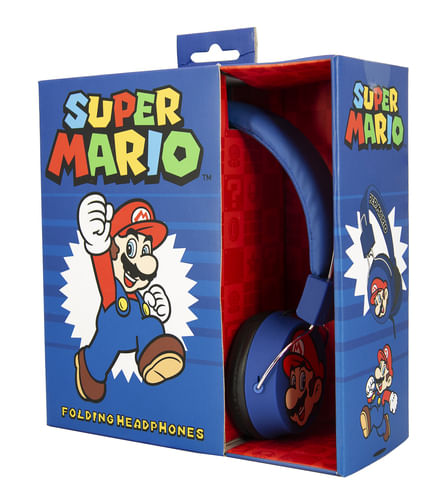 OTL-Technologies-Super-Mario-and-Luigi-Teen-folding-Cuffie-Cablato-A-Padiglione-Giocare-Multicolore