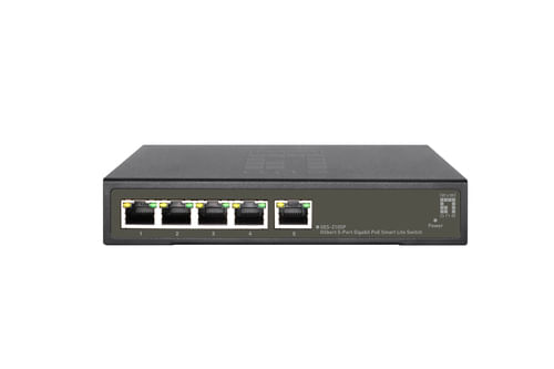 LevelOne-GES-2105P-switch-di-rete-Gestito-L2-Gigabit-Ethernet--10-100-1000--Supporto-Power-over-Ethernet--PoE--Nero