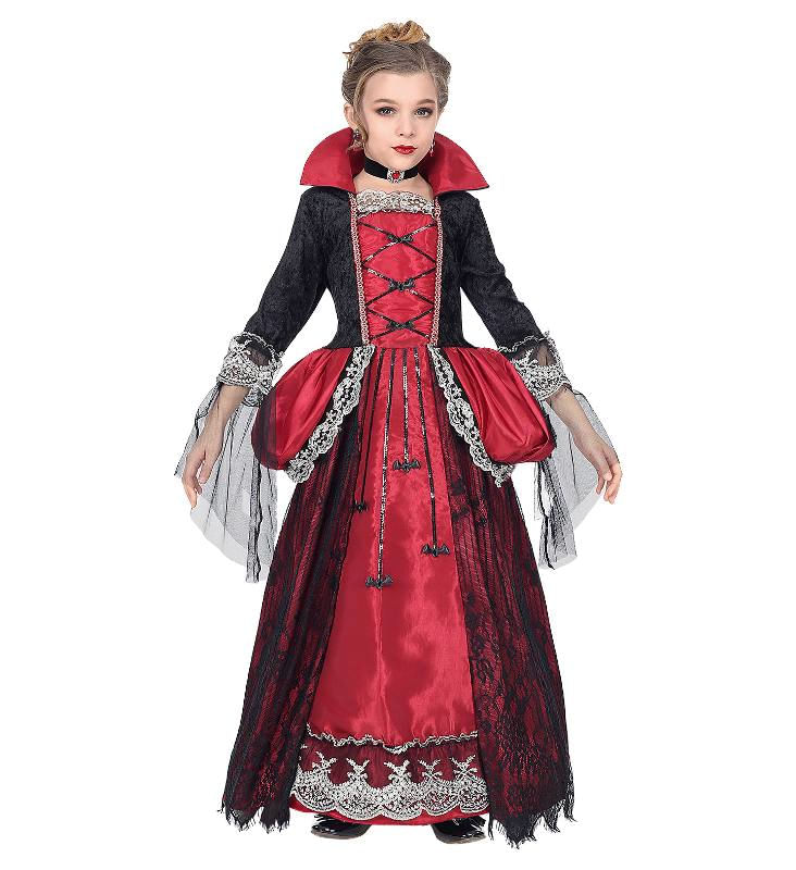 WIDMANN-07388-COSTUME-VAMPIRESSA-GOTICA-ROSSA-11-13-158CM--0738