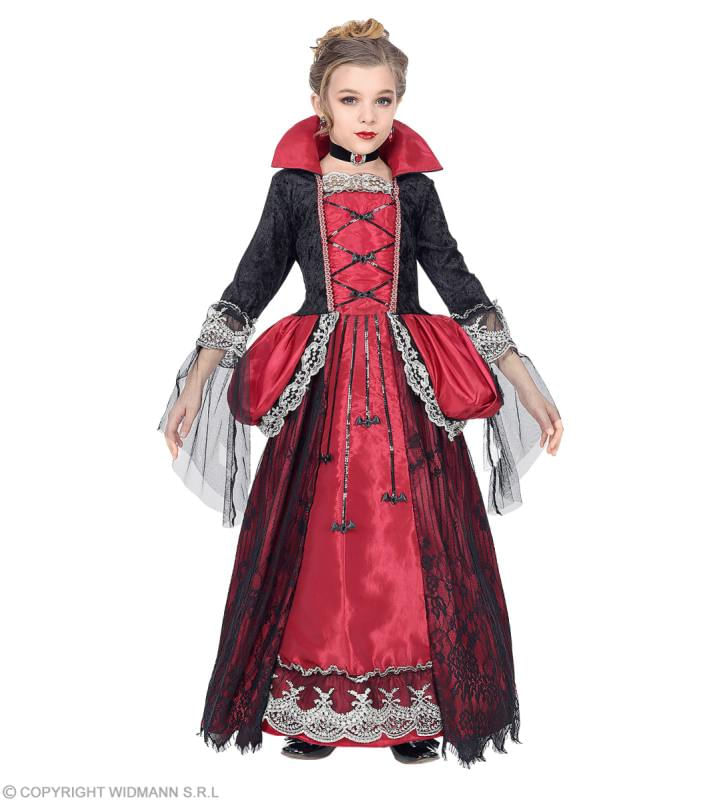 WIDMANN-07388-COSTUME-VAMPIRESSA-GOTICA-ROSSA-11-13-158CM--0738