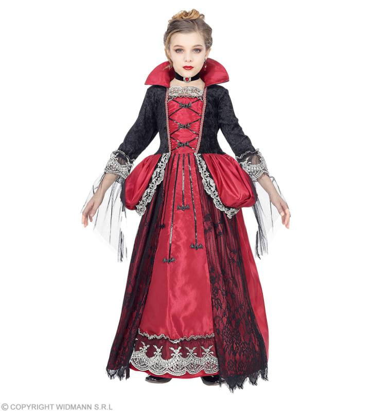 WIDMANN-07388-COSTUME-VAMPIRESSA-GOTICA-ROSSA-11-13-158CM--0738