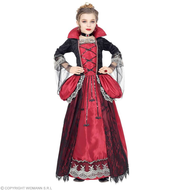 WIDMANN-07388-COSTUME-VAMPIRESSA-GOTICA-ROSSA-11-13-158CM--0738