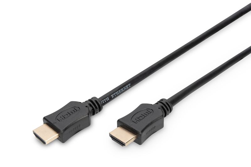 Cavo-Di-Collegamento-Hdmi-3D-Con-Ethernet-Connettori-Dorati-Mt.-5-Tripla-Schermatura