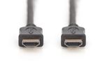 Cavo-Di-Collegamento-Hdmi-3D-Con-Ethernet-Connettori-Dorati-Mt.-5-Tripla-Schermatura