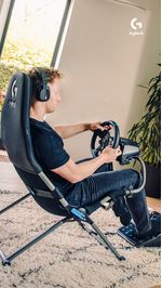 Playseat-Challenge-X---Logitech-G-Edition-Sedia-da-gioco-per-console-Nero-Grigio