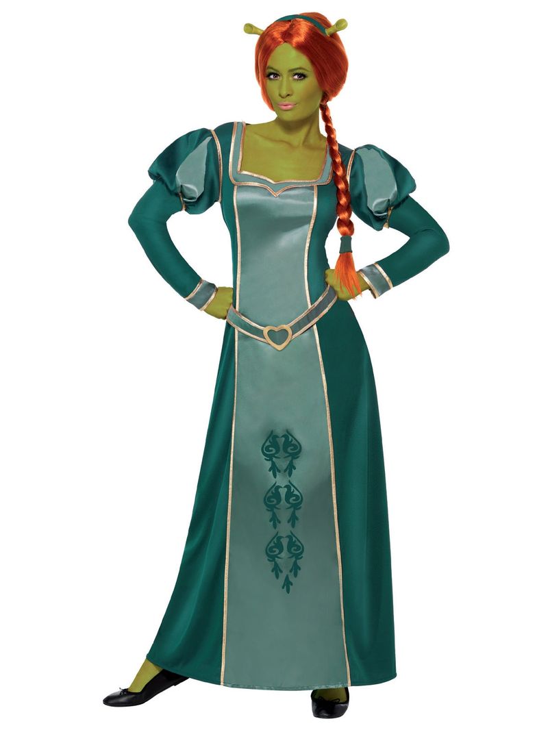 SMIFFY-S-39452-costume-shrek-fiona-l-dress-wig-fascia