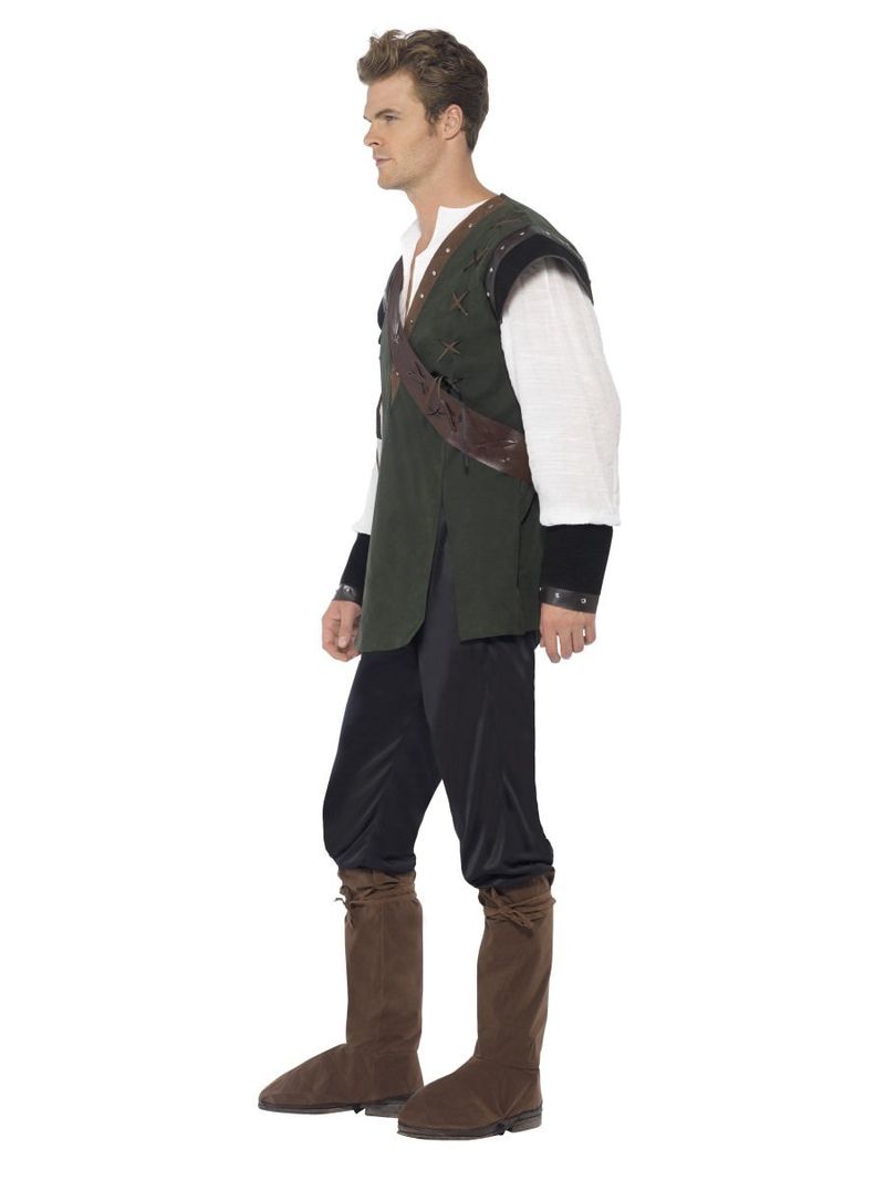 Costume-Robin-Hood-L-Pantalone-Camicia-Verde