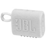 JBL GO 3 Altoparlante Bluetooth 5.1 4.2W - Resistenza all'acqua IPX7 - Autonomia fino a 5H - Mani liberi - Colore bianco