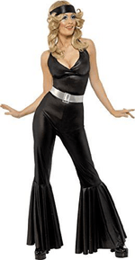 Costume-Anni-70-S-Diva-Catsuit-M-Cinghia-Foulard