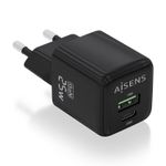 AISENS ASCH-25W2P015-BK Caricabatterie per dispositivi mobili Universale Nero AC Ricarica rapida Interno