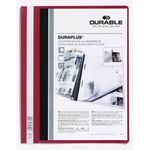 Durable Cartella con chiusura Duraplus durevole - Per formato A4 - Scomparto interno - Copertina posteriore rossa