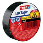 Tesa Nastro isolante tesa autoestinguente 15 mm x 10 m nero 56192-00010-22