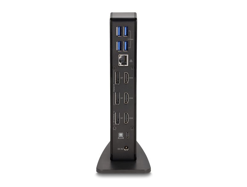 Delock-Docking-station-USB-Type-C-con-triplo-display-con-DisplayLink-4K---Hub-USB---LAN---SD---Audio---PD-96-W