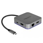 Delock Docking station USB-C per dispositivi mobili 4K - HDMI/Hub/LAN/PD3.0