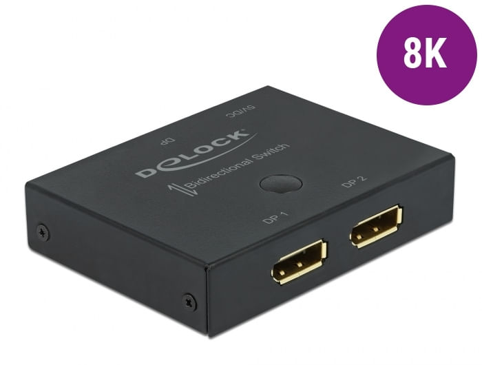 Delock-Interruttore-DisplayPort-2-a-1-bidirezionale-8K-30-Hz