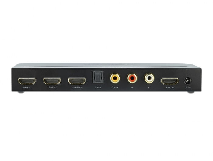 Delock-Switch-HDMI-3-ingressi-HDMI-a-1-uscita-HDMI-4K-60-Hz-con-estrattore-audio