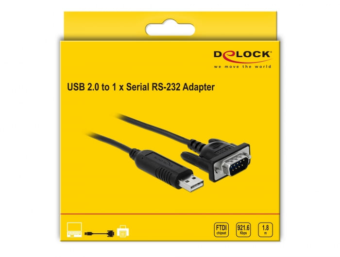 Adattatore-Delock-USB-2.0-Tipo-A-a-1-x-seriale-RS-232-DB9