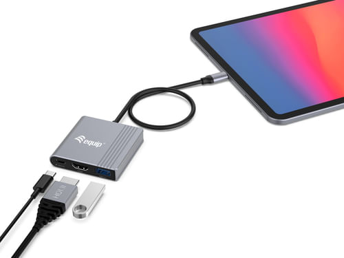 Conceptronic-Adattatore-3-in-1-USB-C-a-HDMI-USB-A-USB-PD-4K-60-Hz-PD-100W