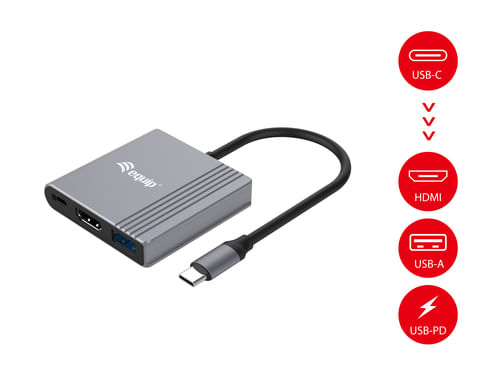 Conceptronic-Adattatore-3-in-1-USB-C-a-HDMI-USB-A-USB-PD-4K-60-Hz-PD-100W