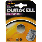 DURACELL PLUS BATTERIA A BOTTONE COIN CELL 3V DL2450 CR2450 EC2450