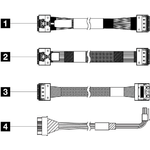 ThinkSystem SR650 V3 2.5" Chassis Front BP3 SAS/SATA Cable Kit -4X97A82937