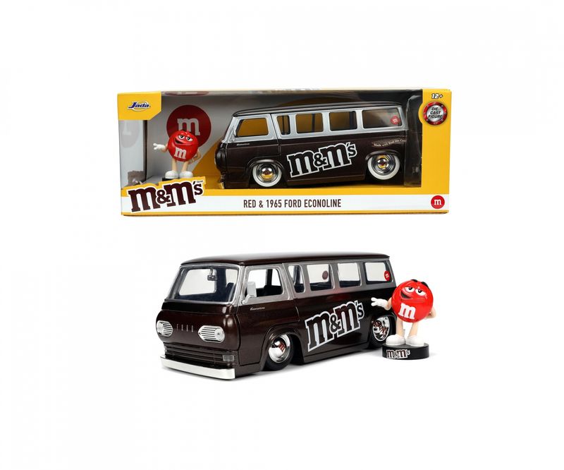 Jada-Toys-MMs-Red-1965-Ford-Econoline-Van-1-24