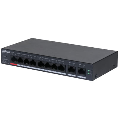 Dahua-Technology-DH-CS4010-8GT-110-switch-di-rete-Gestito-L2-Gigabit-Ethernet--10-100-1000--Supporto-Power-over-Ethernet--PoE--Nero