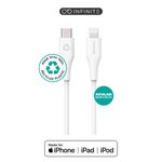 ESTUFF INFINITE Super Soft 1 m Bianco (INFINITE USB-C to Lightning - Cable MFI 1m White. Recycled - Plastic. Super Soft