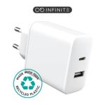 ESTUFF ES637031 Caricabatterie per dispositivi mobili Smartphone Bianco AC Ricarica rapida Interno (INFINITE USB Charger