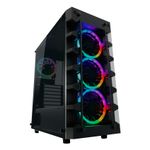 Lc-Power Case MidiTower ATX 709B nero USB3.0/Audio senza rete SolarSystemX