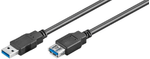 USB3.0--A-A-3m-M-F-Black