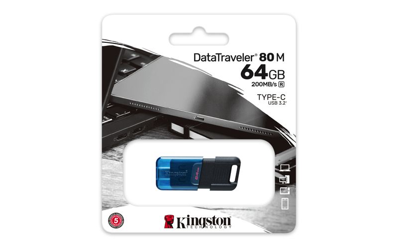 Kingston-DataTraveler-80-M-USB-C-3.2-Gen-1-200MB-s-64Gb