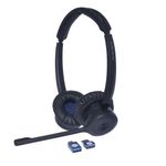 JPL JPL-Element-BT500D Auricolare Wireless A Padiglione Ufficio Bluetooth Nero Blu (JPL BT 500D BINAURAL NC HEADSET)